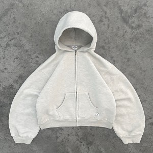 Akimbo Zip-Up Hoodie – Heather Grey | HCNO-48739